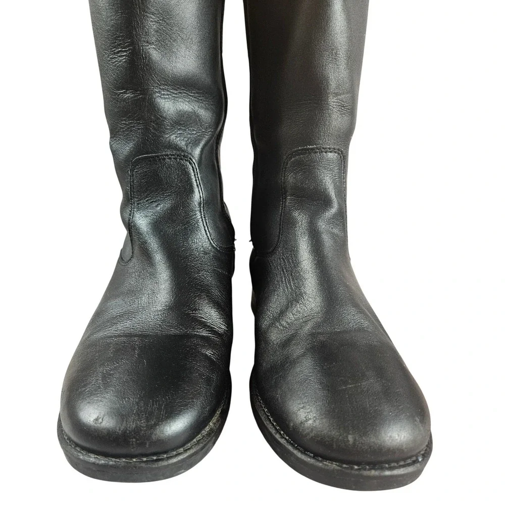 L.L. Bean stitched leather riding boot, black,‎ women's 8.5M - Picture 2 of 7
